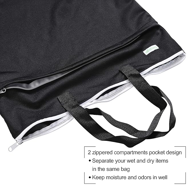 wegreeco Large Reusable Hanging Wet Dry Cloth Diaper Bag