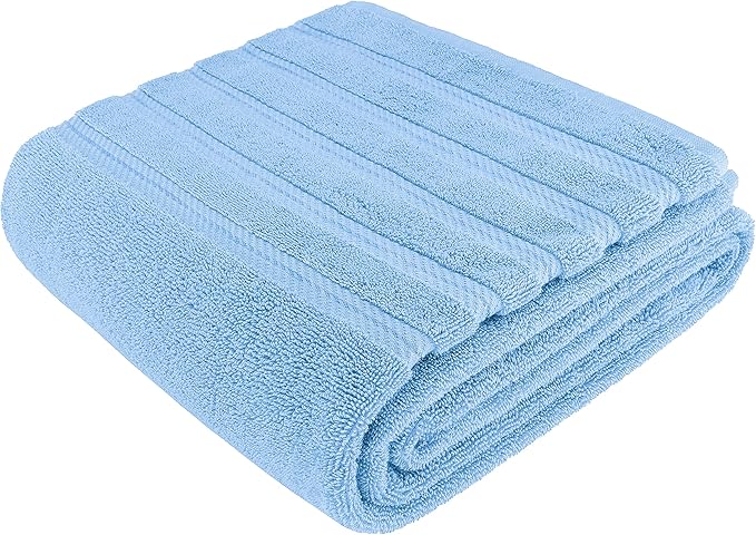 American Soft Linen 35x70 Jumbo Large Bath Towel, 600 GSM 100% Cotton Turkish