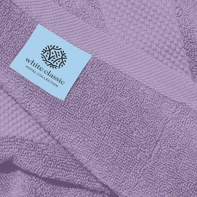 White Classic Luxury Lavender Hand Towels