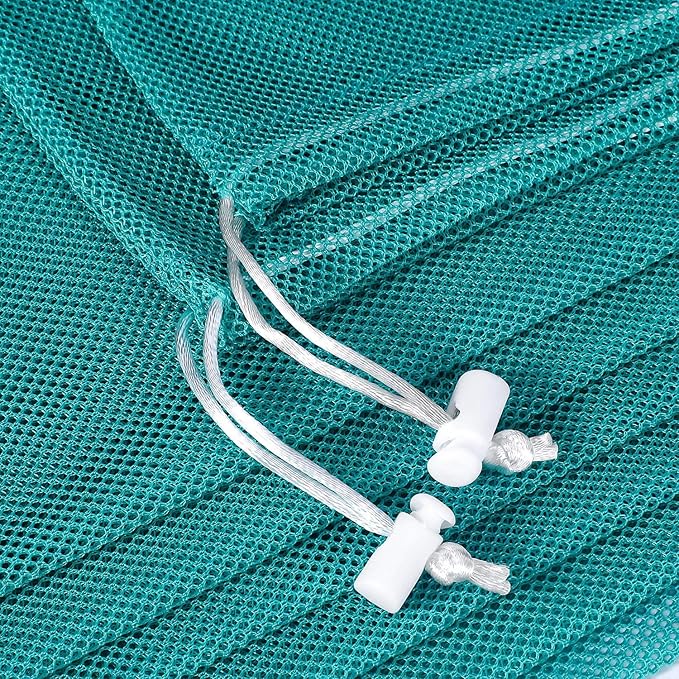 Frienda 6 Pieces Mesh Stuff Sack, 11 x 15 Inch Durable Nylon Drawstring Laundry