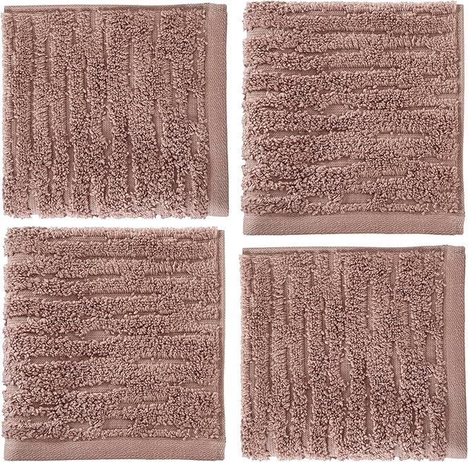 SKL Home CloudSoft Cotton Luxury 4-Piece Washcloth Set