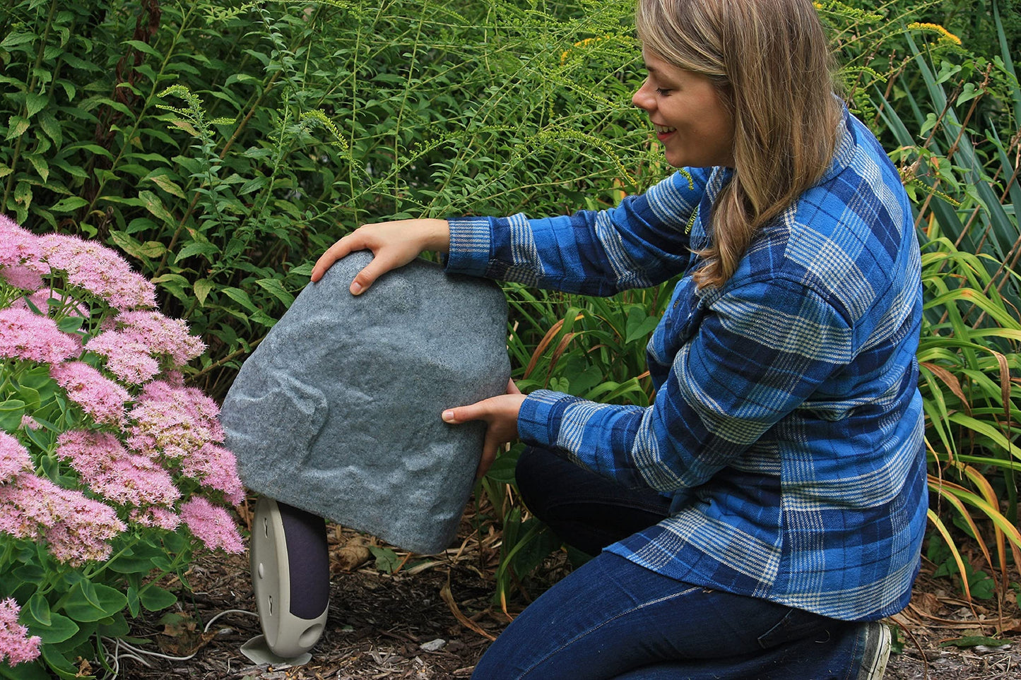 Emsco Group 2187 Landscape Rock - Natural Granite Appearance -Small -Lightweight - Easy to Install