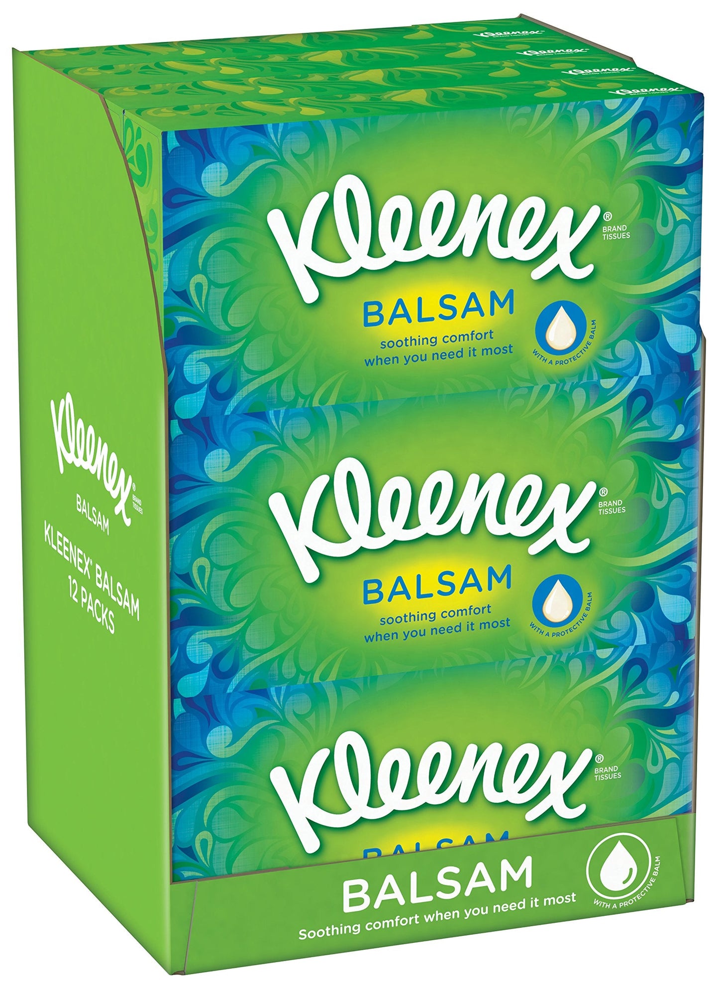 Kleenex Balsam Tissues - Pack of 12-768 Sheets in Total