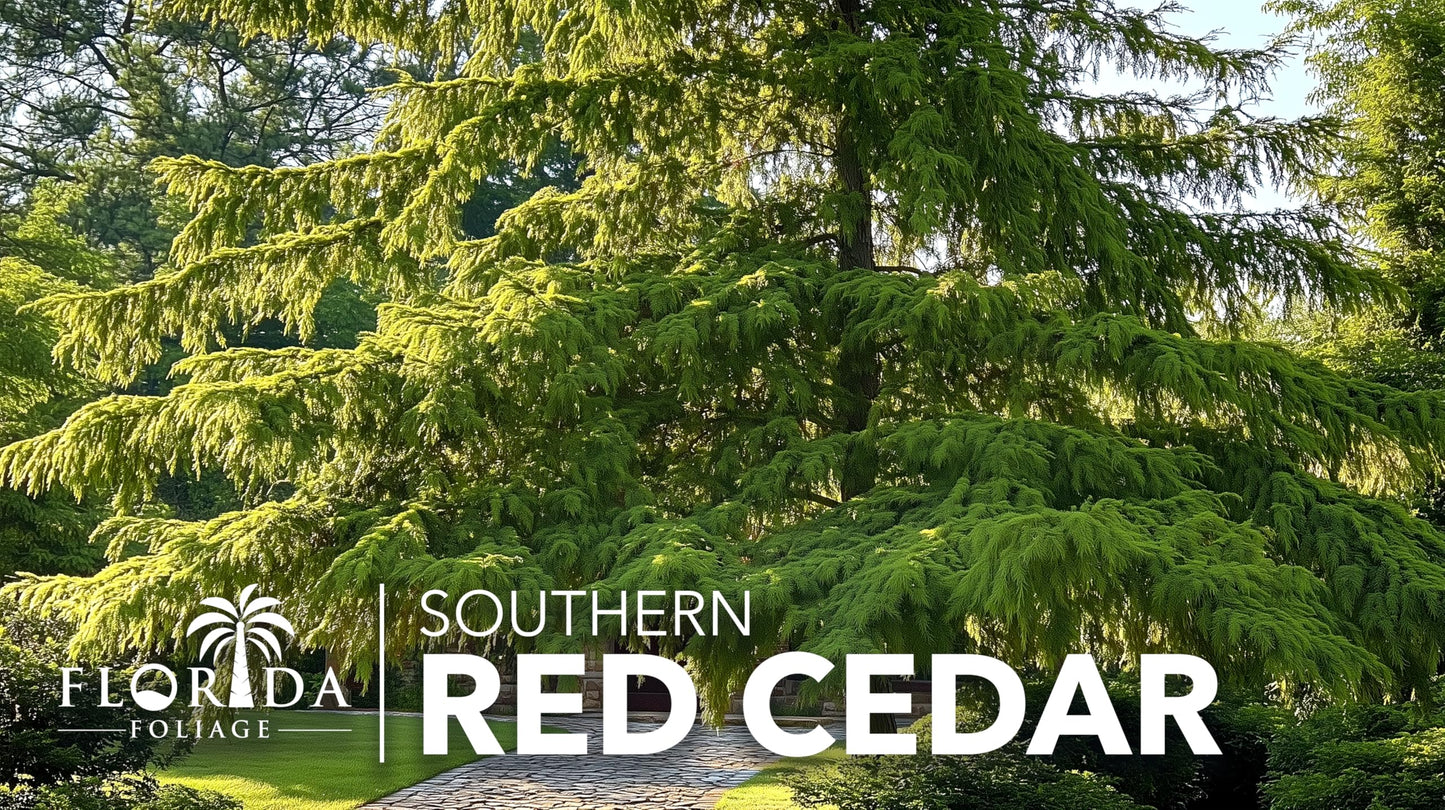 Southern Red Cedar Tree | 20 Live Plants | Juniperus virginiana Silicicola | Fast Growing Evergreen Hardy Trees
