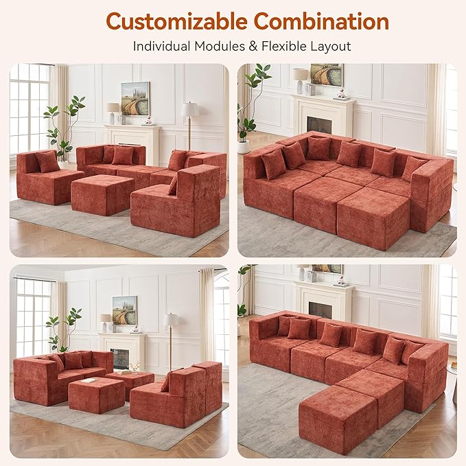 MONVANE Modular Sectional Cloud Couch