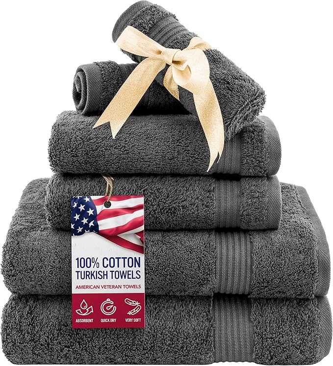 American Veteran Towel, 6 Piece Towel Set