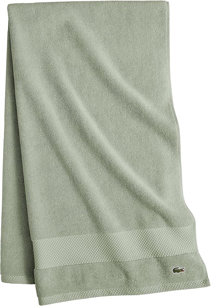 Lacoste Heritage 100% Supima Cotton Bath Towel, Premium Super Soft Bath Towel