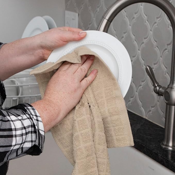 Ritz Premium Kitchen Towel and Dish Cloth Value Set: Highly Absorbent, Super