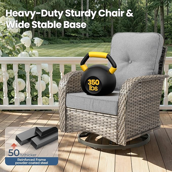 Weaxty Wicker Patio Furniture Set