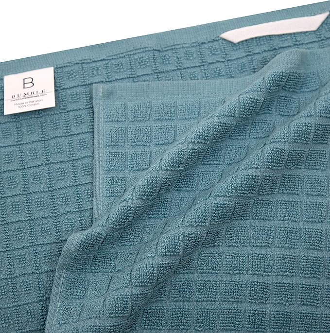 Premium Kitchen Towels | Large Cotton Dish Towels | Flat & Terry Highly