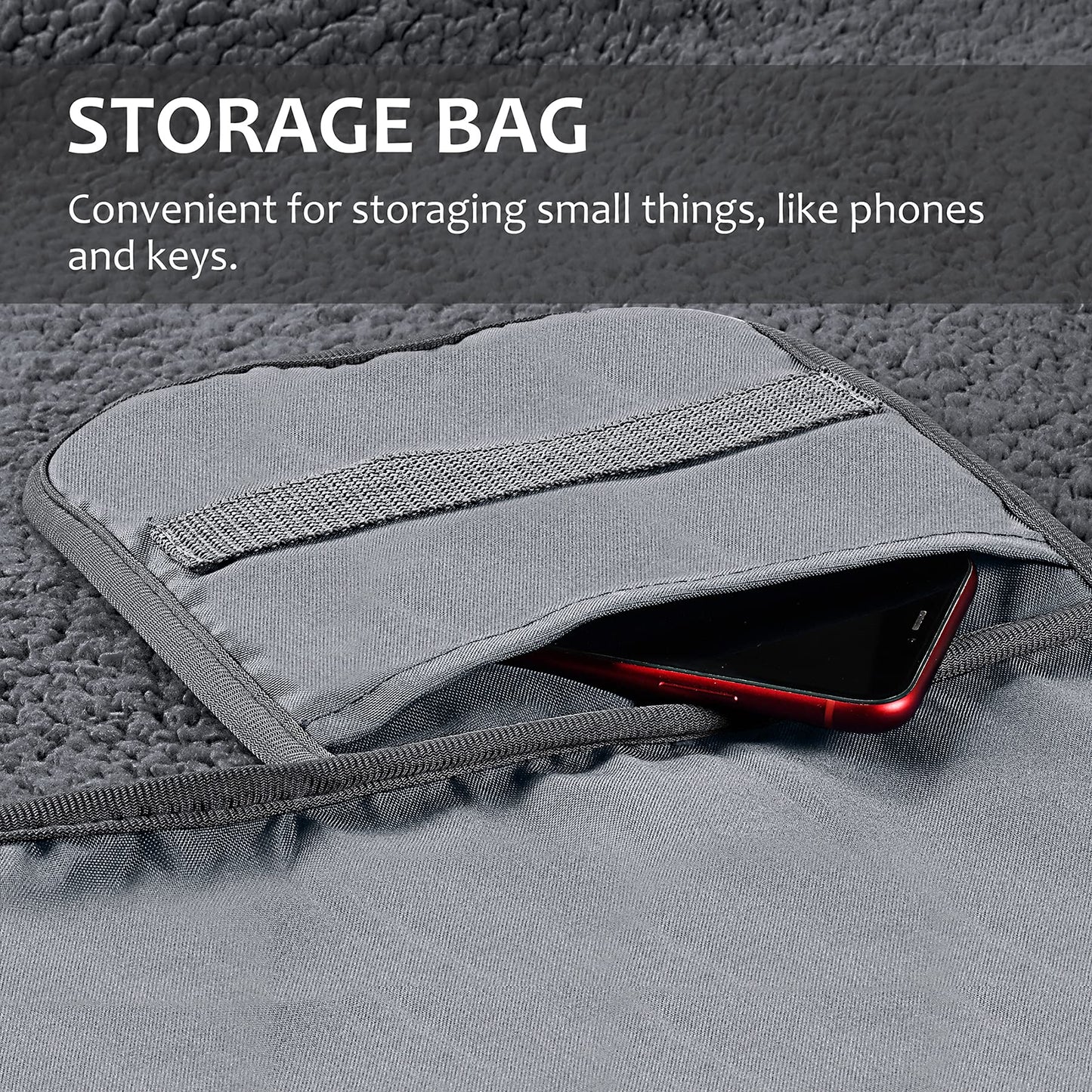 Tirrinia Large Waterproof Outdoor Blanket, Soft Warm Windproof Stadium Blanket with Sherpa Fleece and Foldable for Outdoor Sport, Baseball, Football, Beach, Concerts, Car,59" x 79"