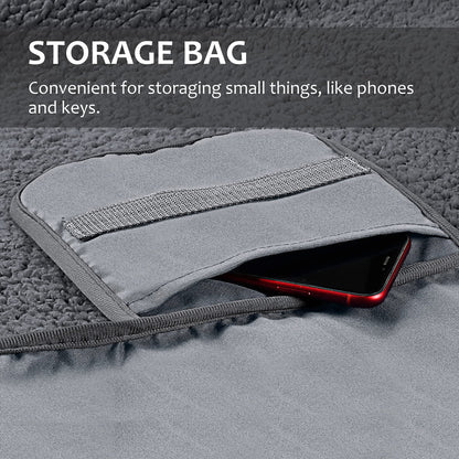 Tirrinia Large Waterproof Outdoor Blanket, Soft Warm Windproof Stadium Blanket with Sherpa Fleece and Foldable for Outdoor Sport, Baseball, Football, Beach, Concerts, Car,59" x 79"