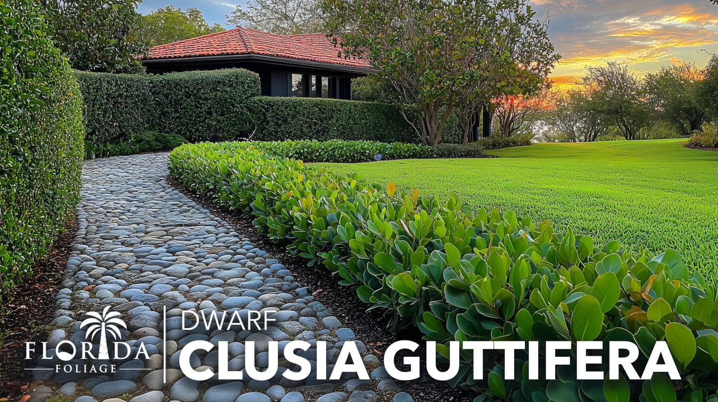 Clusia Guttifera Small Leaf | 20 Live Plants | Clusia guttifera | Privacy Hedge Plants | Evergreen Shrub for Tropical Landscaping