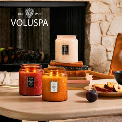 Voluspa Casa Pacifica Corta Maison Boxed Glass Candle,Blue 11 Ounces