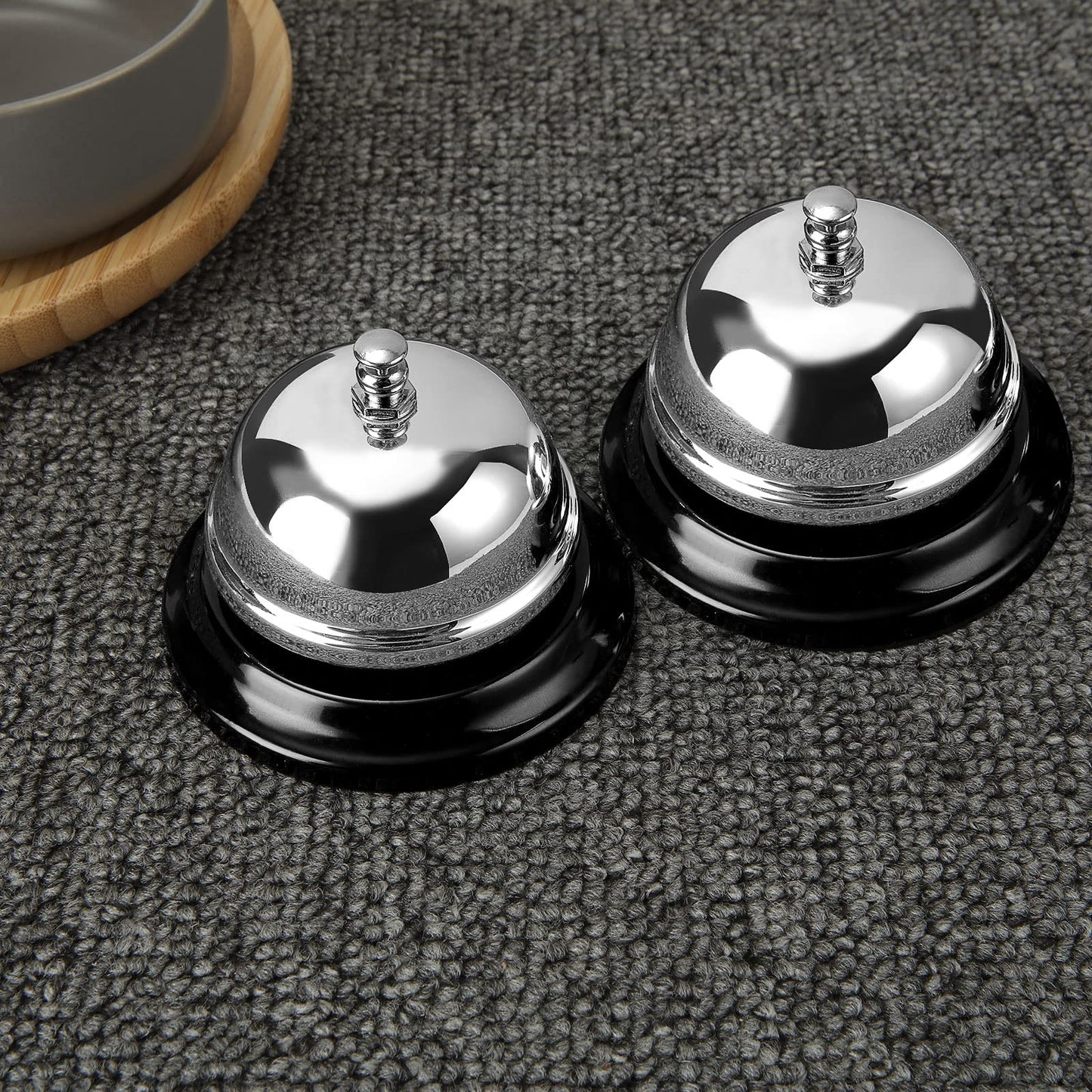 QTLCOHD 12 Pack Call Bell 3.35 Inch Diameter Desk Bell for Service