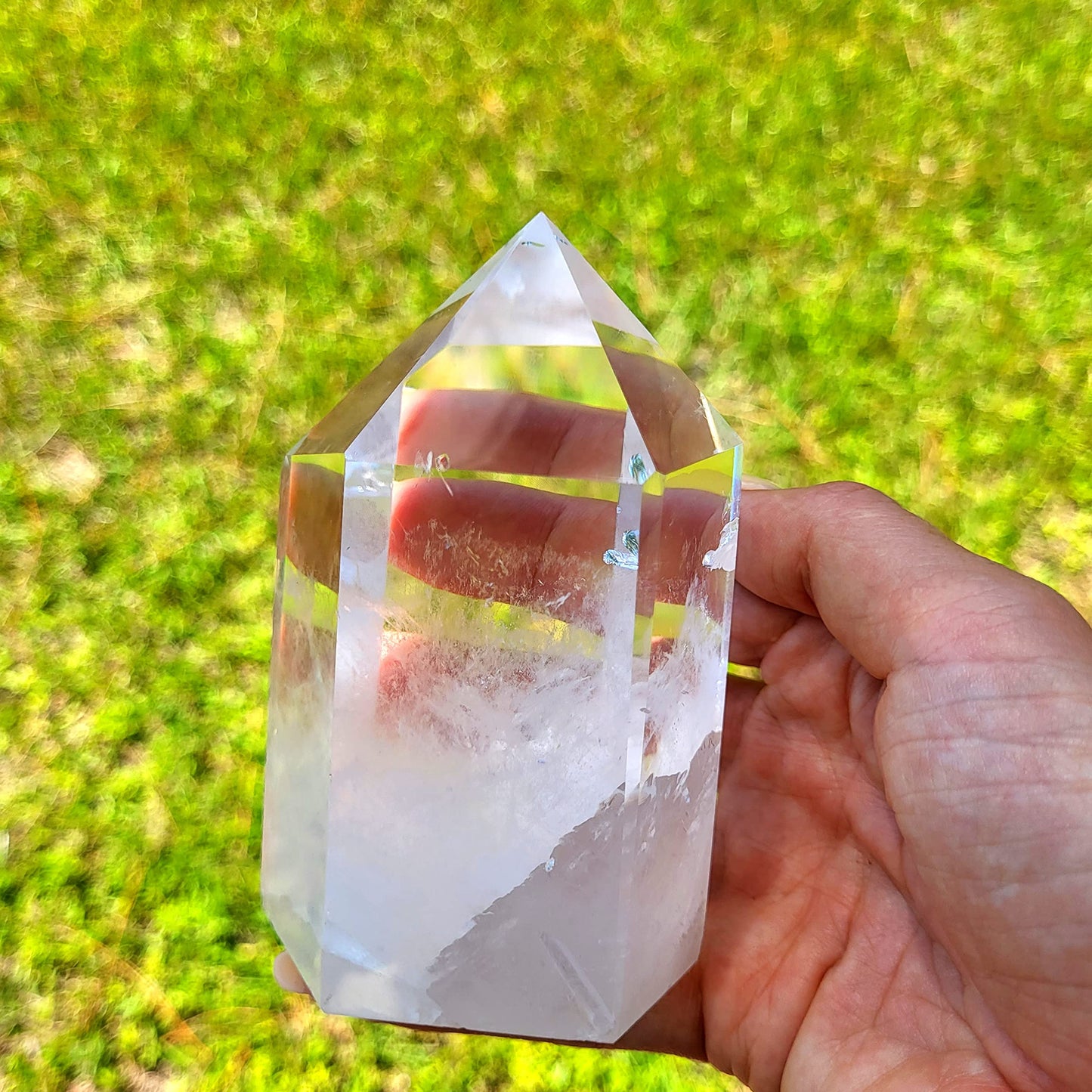 Large Clear Quartz. Natural Himalayan Tibetan High Altitude Raw 6 Sided Point Crystal Obelisk. High Purity Clear Quartz Point. Reiki Healing