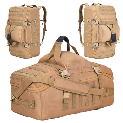 Gym Bag, 3-in-1 Duffel Backpack, Travel & Sports Bag for Outdoor, Tactical, Camping & Hunting – Weekend & Overnight Gear