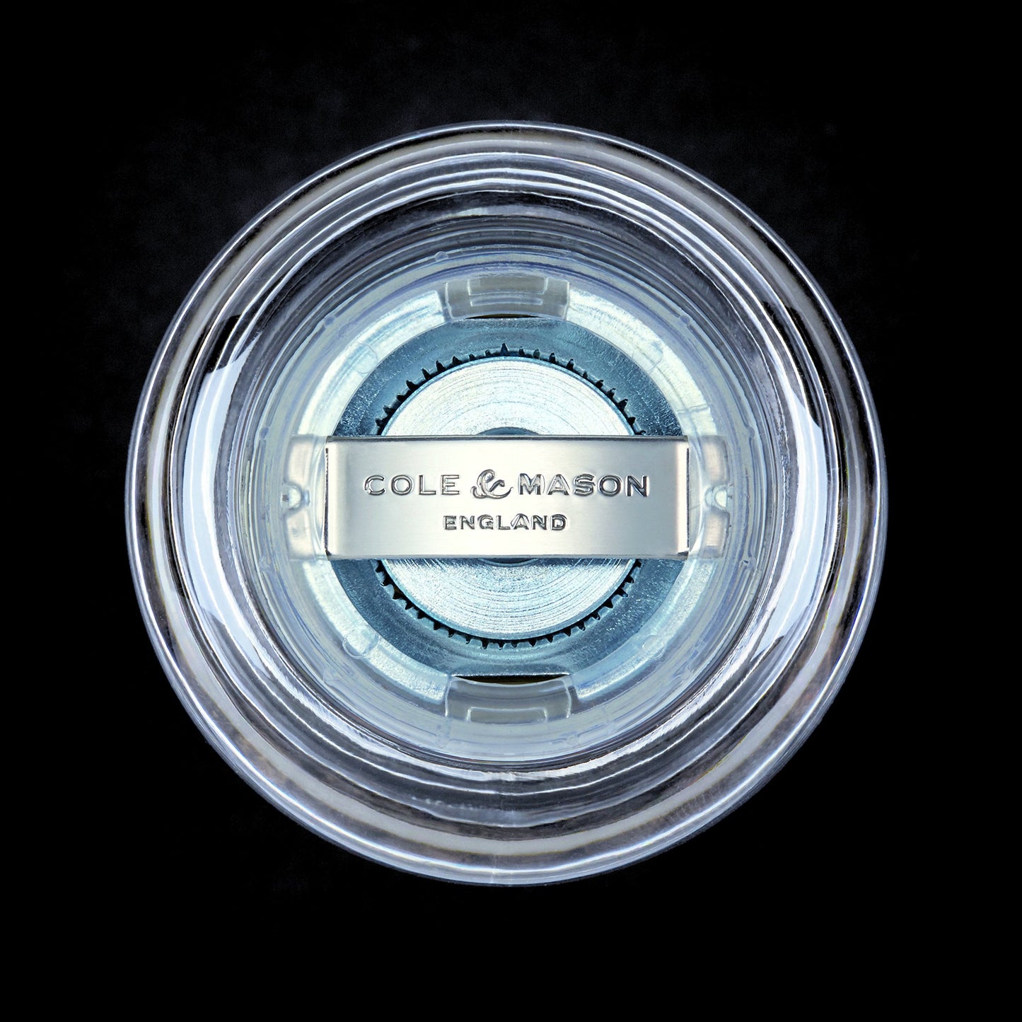 Cole & Mason H50501P 505 Clear Pepper Mill, Precision+, Acrylic, 140 mm, Single, Includes 1 x Pepper Grinder