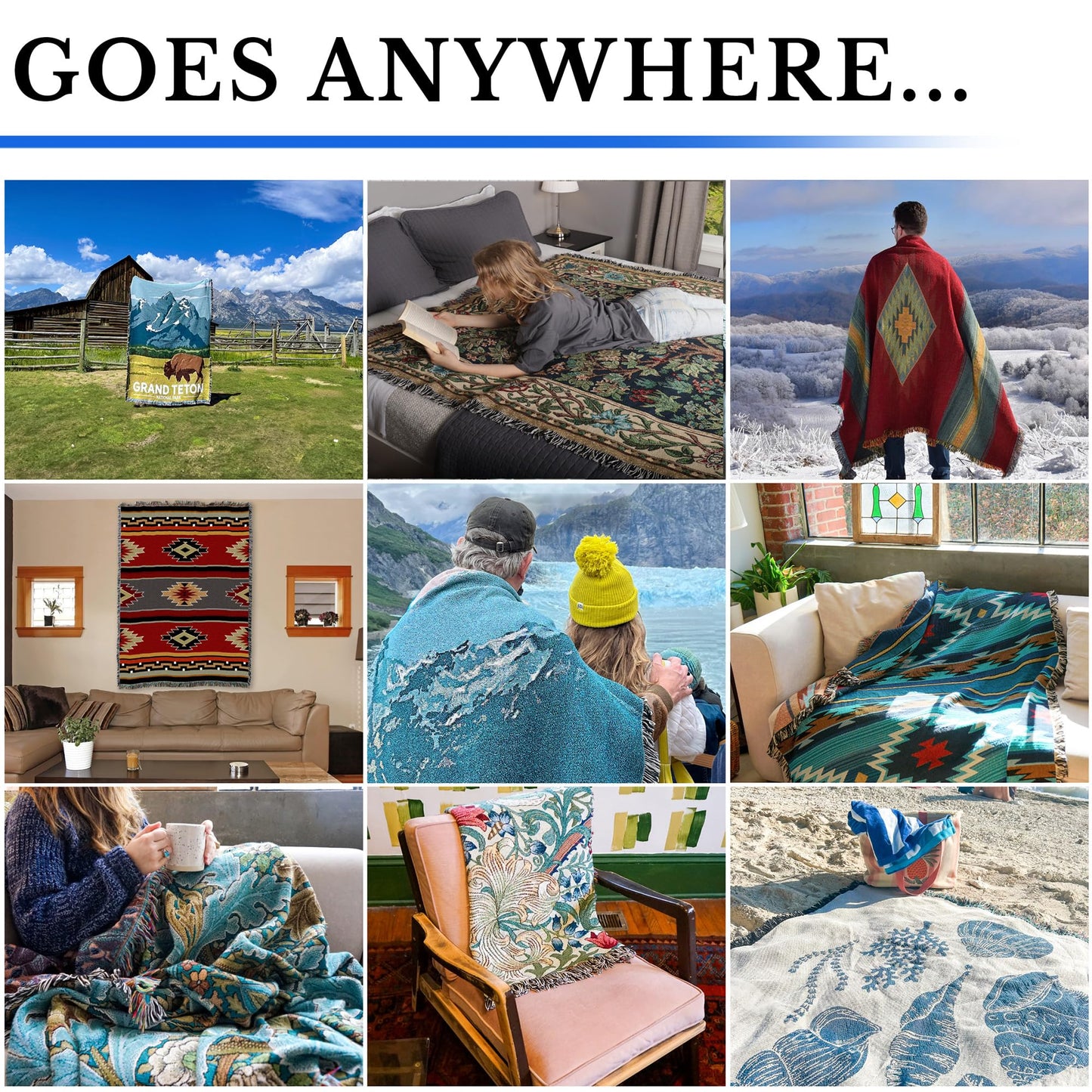 Pure Country Weavers Tranquil Garden Blanket - When Someone You Love Becomes A Memory - Sympathy Bereavement Gift Tapestry Throw Woven from Cotton - Made in the USA (72x54)