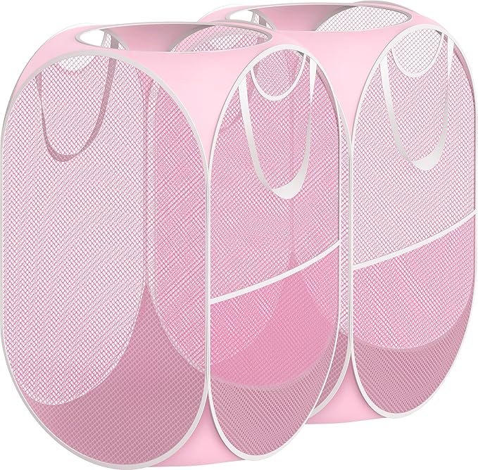 Simple Houseware Mesh Pop-Up Laundry Hamper Basket