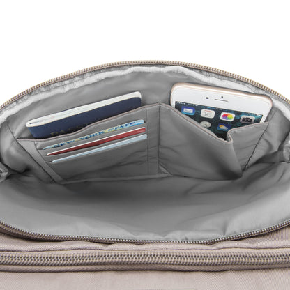 Travelon Anti-theft Classic N/S Crossbody Cross Body Bag, Brown, One Size, Travelon Anti-theft Classic N/S Crossbody