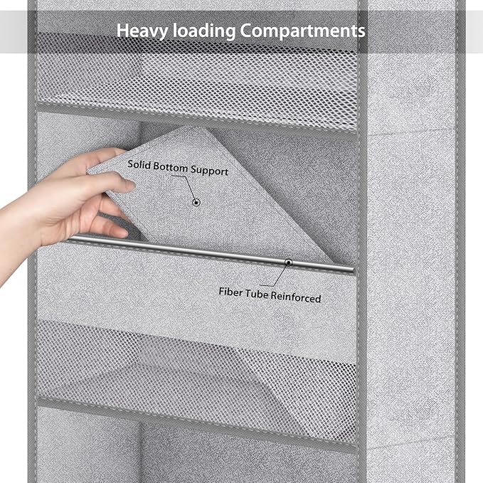 Univivi 5-Shelf Door Storage Over Door Hanging Organizer