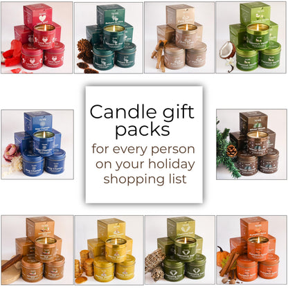 Nag Champa Candle for Home Scented - Pack of 3 x 5oz Natural Soy Clean Organic Non Toxic - for Aromatherapy Meditation Spiritual Gifts Bathroom Kitchen - Long Lasting Heavily Scented Velas Aromáticas