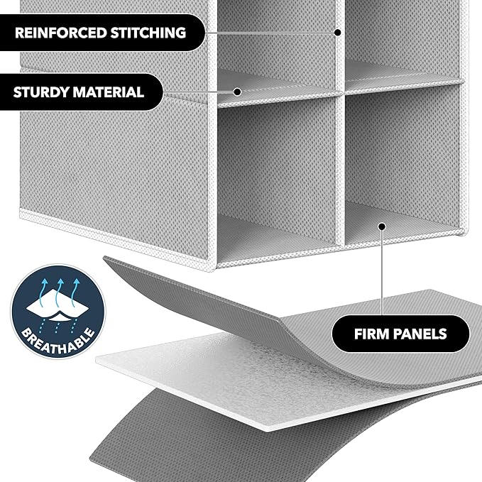 Simple Houseware 20 Section Shelves Hanging Shoes Organizer Holder