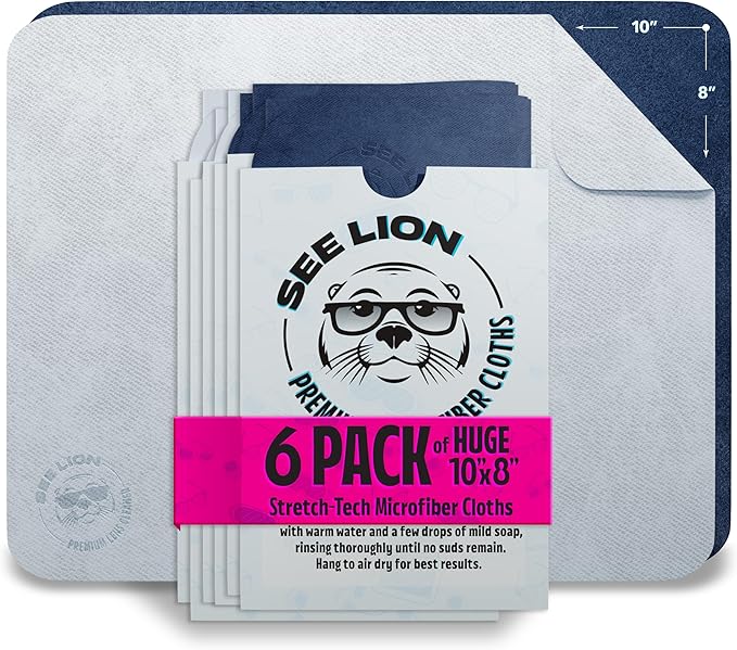 cellhelmet See Lion Swipes | Microfiber Lens Cleaning Cloths – Ultrasoft