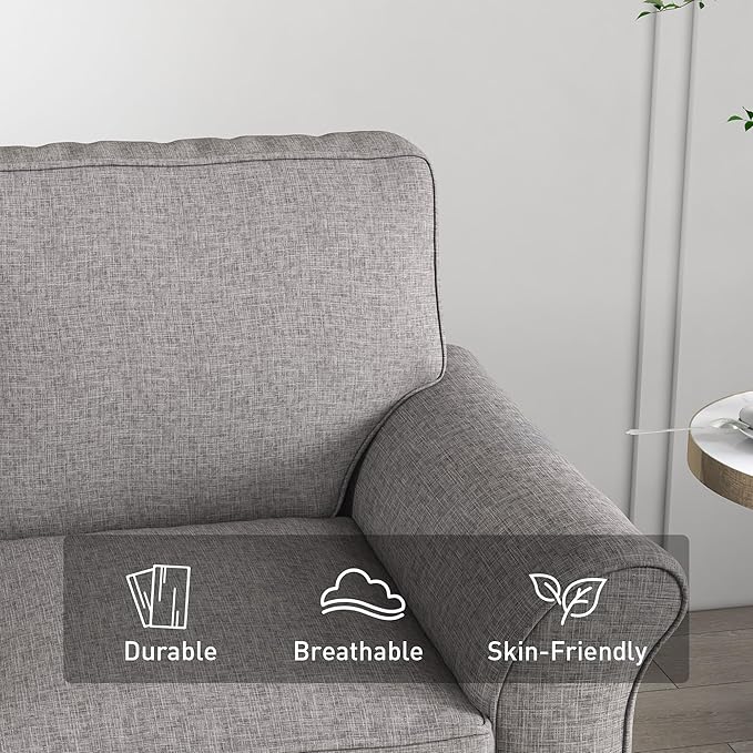 Bonzy Home 57" Loveseat Sofa, 2 Seater Sofa