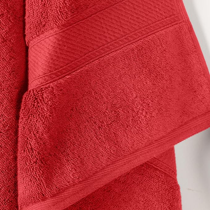 SUPERIOR Egyptian Cotton Pile Bath Towel Set of 2, Ultra Soft Luxury Towels