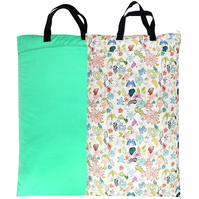 wegreeco Reusable Hanging Wet Dry Cloth Diaper Bag