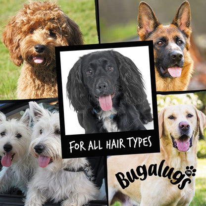 BUGALUGS Dog Shampoo with a Distinctive One in a million Fragrance - Natural dog grooming shampoo products for smelly dogs best puppy professional groom shampoo & conditioner (1x500ml)