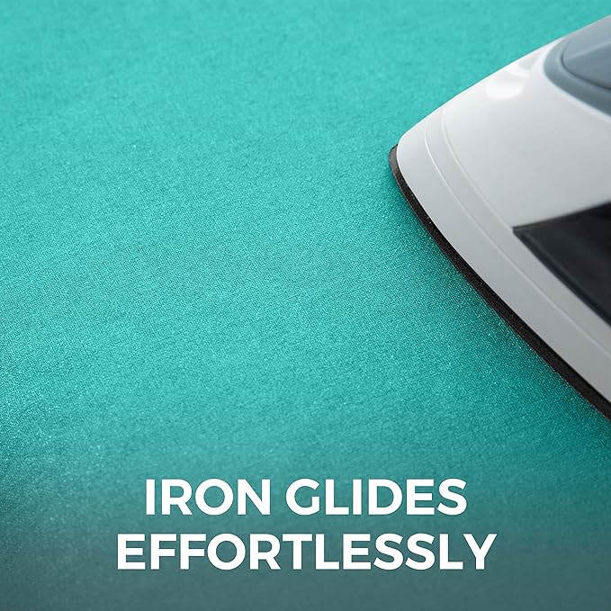HOME GENIE Ironing Board Cover, Extra Thick Padding, Scorch Resistant Silicone