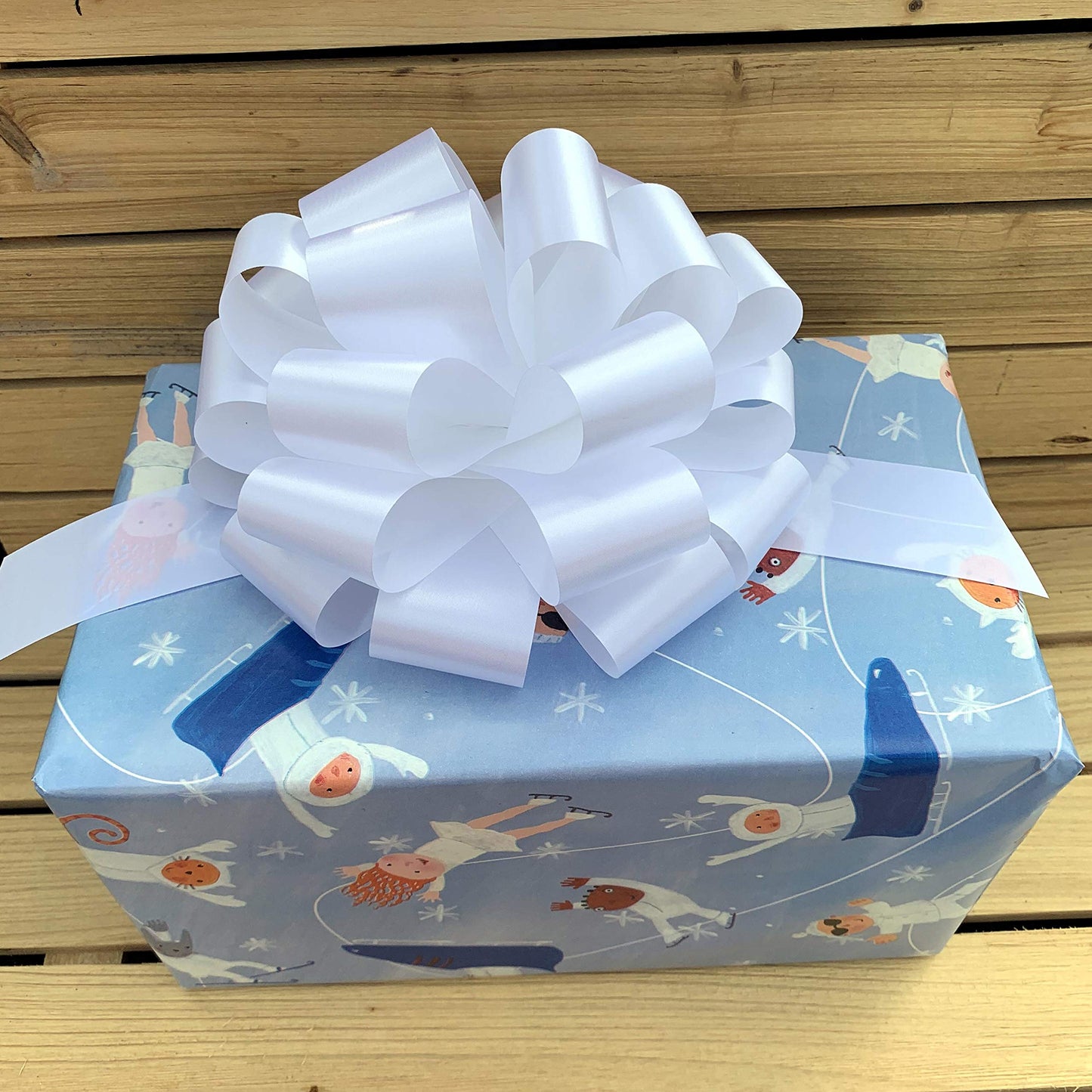 Gold, White, Green, Blue, Red Pull Bows for Gifts - 9" Wide, Set of 5, Christmas, Presents, Gift Basket, Birthday, Holiday Embellishments, Office, Fundraiser, Wreath, Swag, Easter