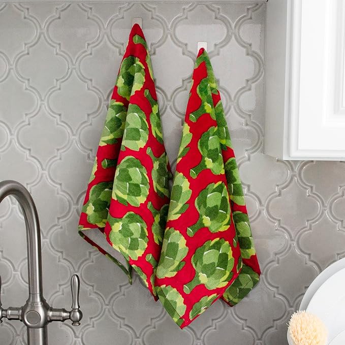 T-Fal Fiber Reactive Print Kitchen Towels: Highly Absorbent, Super Soft