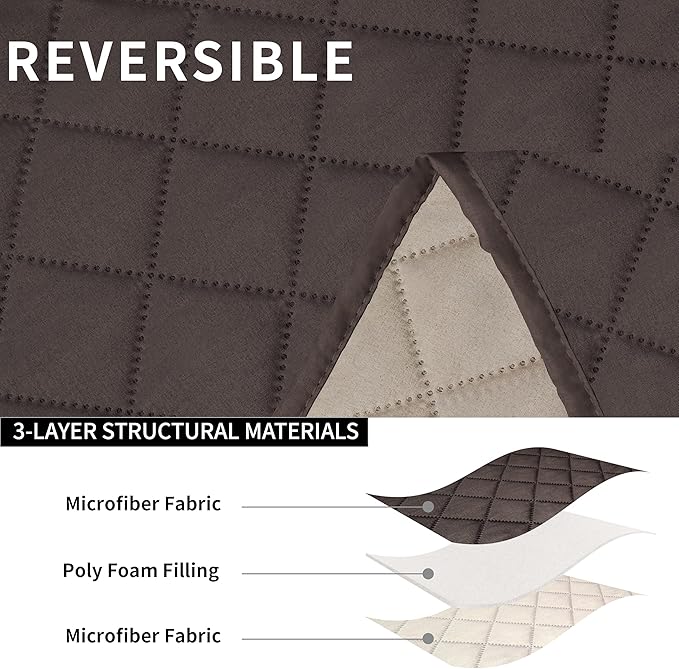 Easy-Going Recliner Sofa Cover, Reversible Couch Cover