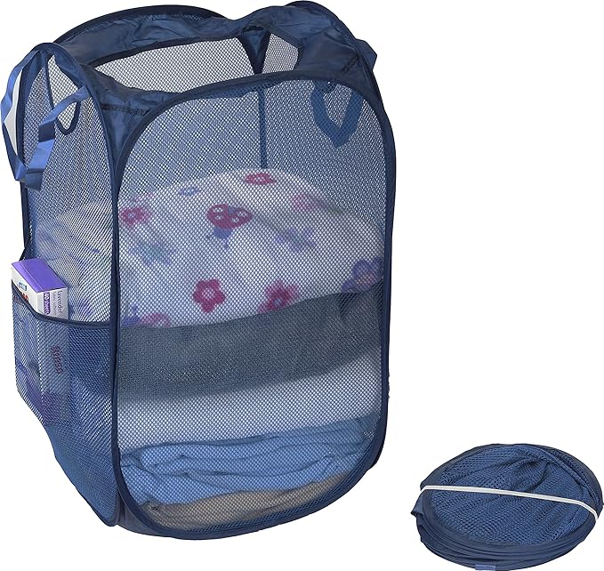 Simple Houseware Mesh Pop-Up Laundry Hamper Basket