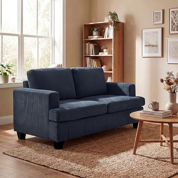 YOUDENOVA Sofa, 63” Comfy Loveseat Sofa