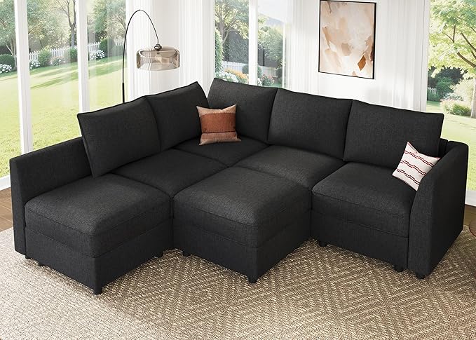 HONBAY Modular Sectional Sofa L Shaped Sectional Couch