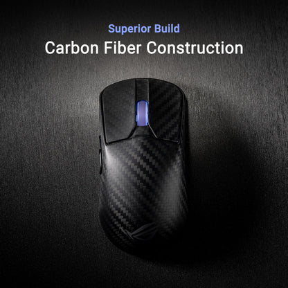 ASUS ROG Harpe Ace Extreme Wireless Esports Gaming Mouse – Carbon Fiber Build, 47g Lightweight, Tri-Mode Connectivity, 42K DPI, up to 70Hr Battery, Glass Skates, Pro-Approved, PC/Mac Support - Black