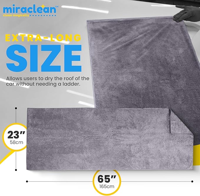 Car Drying Towels Extra Large Super Absorbent 65 x 23 Inch Microfiber Car