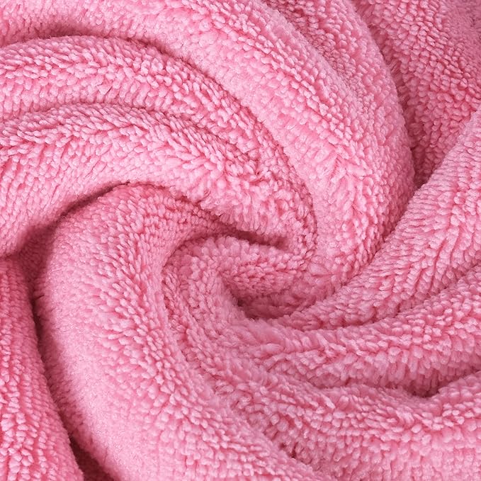 POLYTE Premium Lint Free Microfiber Washcloth Face Towel, 13 x 13 in