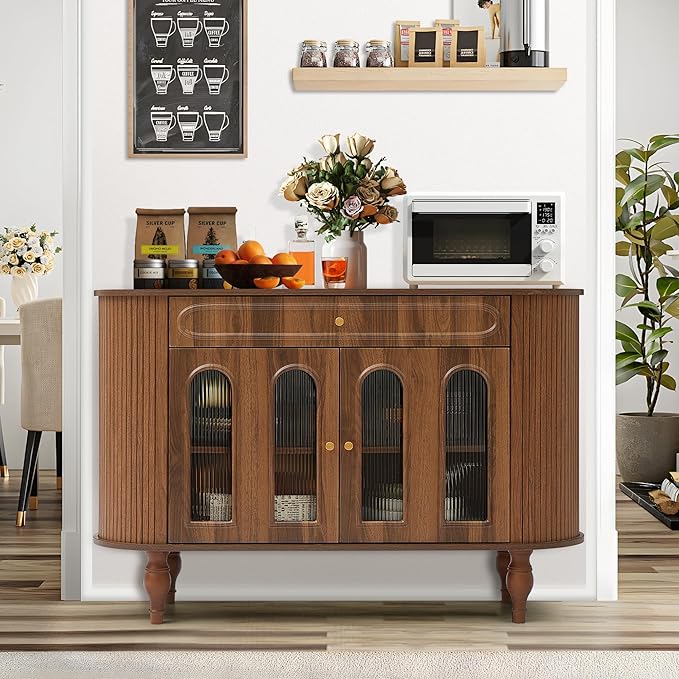 XUZENEST 47'' Fluted Sideboard Buffer Cabinet