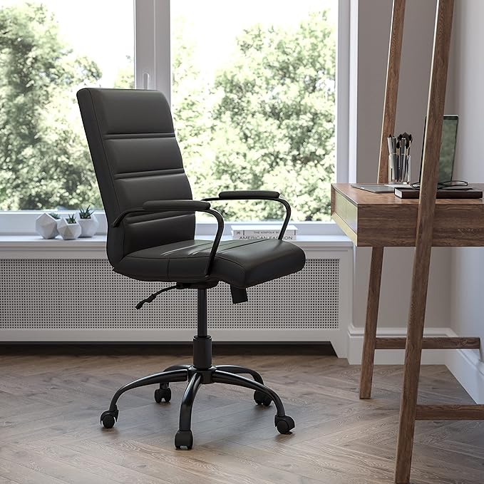 Flash Furniture Whitney Mid-Back Swivel LeatherSoft Desk Chair