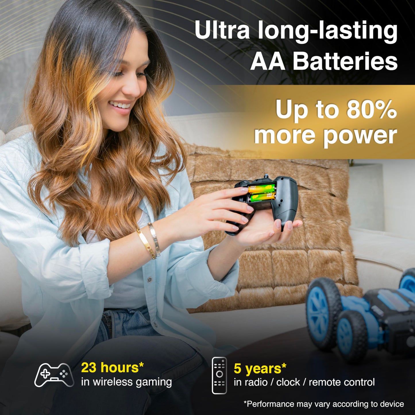 GP Ultra AA Batteries 40 Pack – 1.5V Alkaline Double A Batteries – 10-Year Shelf Life – Reliable Power for Toys, Remotes, Clocks & Devices – Ideal Battery Pack for High-Drain Household Electronics