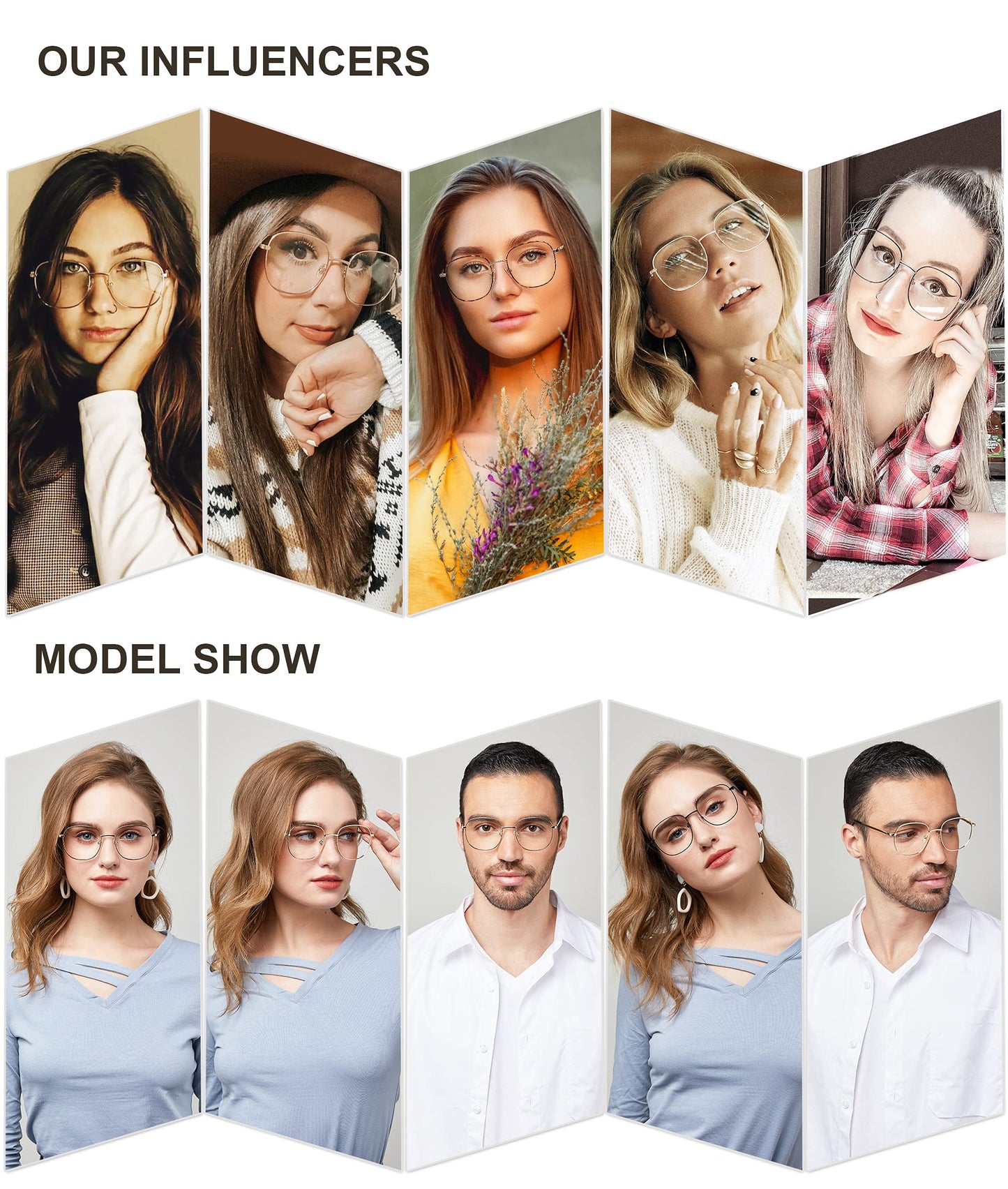 SOJOS Classic Square Blue Light Blocking Glasses for Women Men Stylish Computer Glasses SJ1137, Gold Frame/Anti-Blue Light Lens