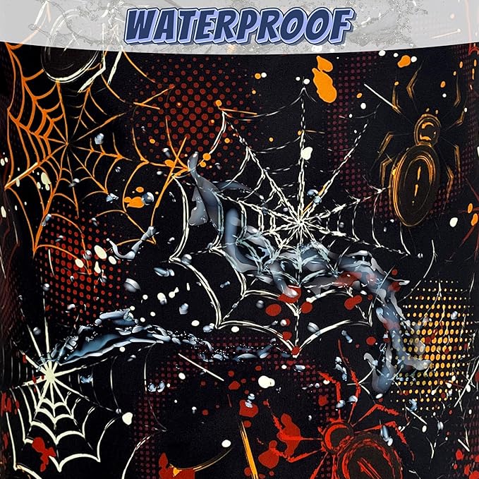 Colorful Spider Web Laundry Basket Foldable Oxford Cloth Halloween Laundry