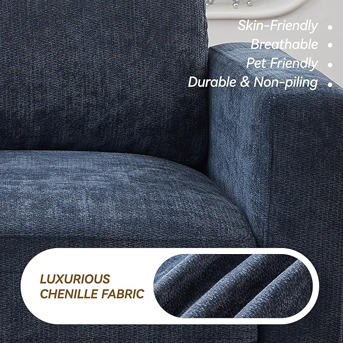 110.6" L Shaped Sectional Sofa, Modular Cloud Deep Seat Couch