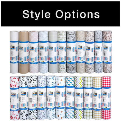 Smart Design Bonded Grip Shelf Liner - 12 Inch x 10 Feet - Non Adhesive, Strong Grip Bottom, Easy Clean Kitchen Drawer, Cabinet, Cupboard Dresser Protector Cover, Non Slip Rubber Mat - Ocean Origami